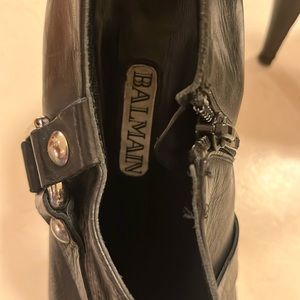 High heeled balmain shoes